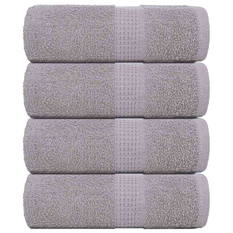 Seiftücher 4 Stk. Grau 30x30 cm 360 g/m² 100% Baumwolle