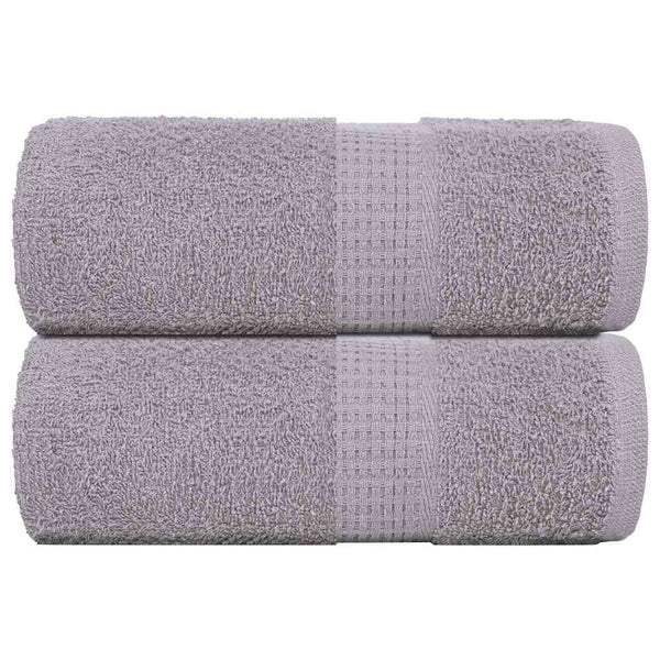 Gästetücher 2 Stk. Grau 30x50 cm 360 g/m² 100% Baumwolle