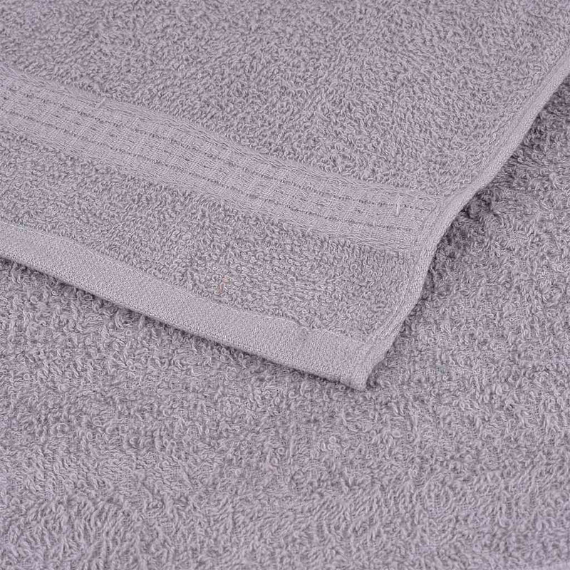 Duschtücher 10 Stk. Grau 70x140 cm 360 g/m² 100% Baumwolle