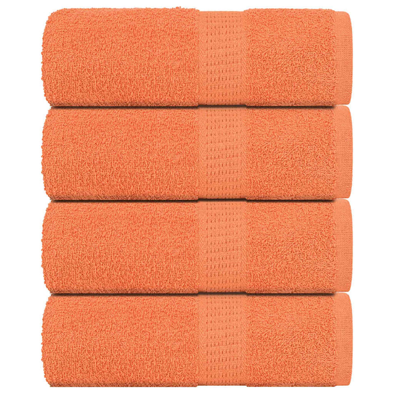 Seiftücher 4 Stk. Orange 30x30 cm 360 g/m² 100% Baumwolle