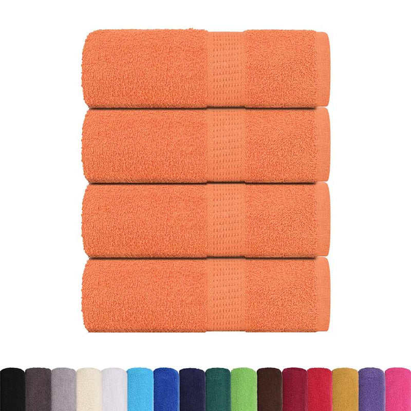 Seiftücher 4 Stk. Orange 30x30 cm 360 g/m² 100% Baumwolle