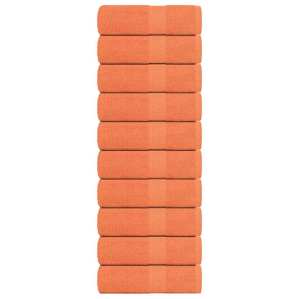 Seiftücher 10 Stk. Orange 30x30 cm 360 g/m² 100% Baumwolle