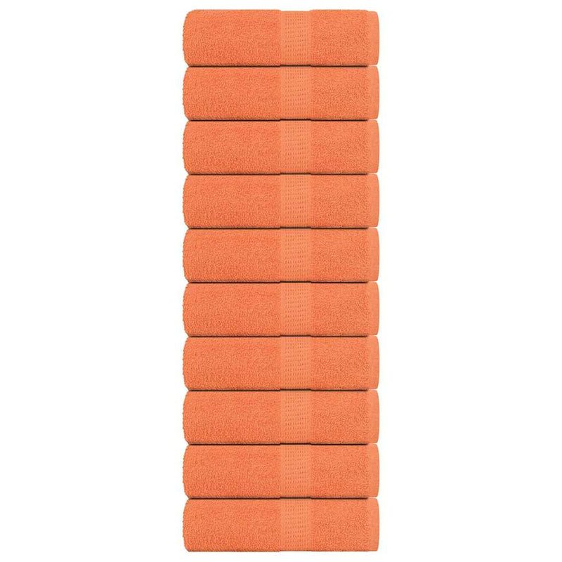 Seiftücher 10 Stk. Orange 30x30 cm 360 g/m² 100% Baumwolle