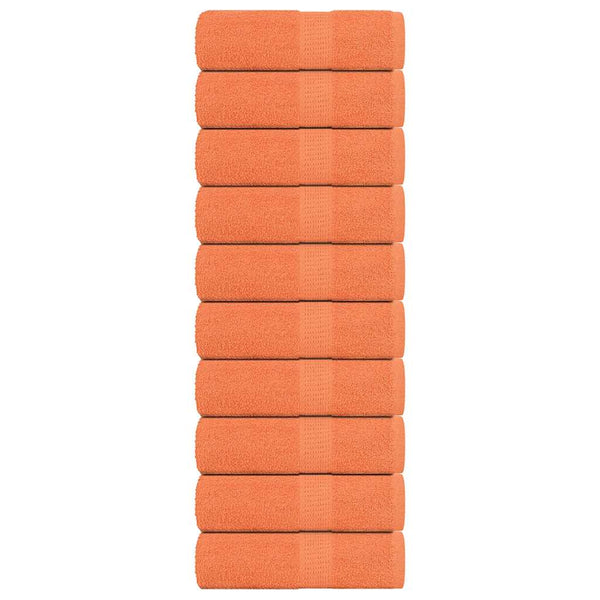 Gästetücher 10 Stk. Orange 30x50 cm 360 g/m² 100% Baumwolle