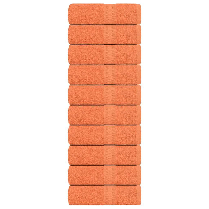 Gästetücher 10 Stk. Orange 30x50 cm 360 g/m² 100% Baumwolle