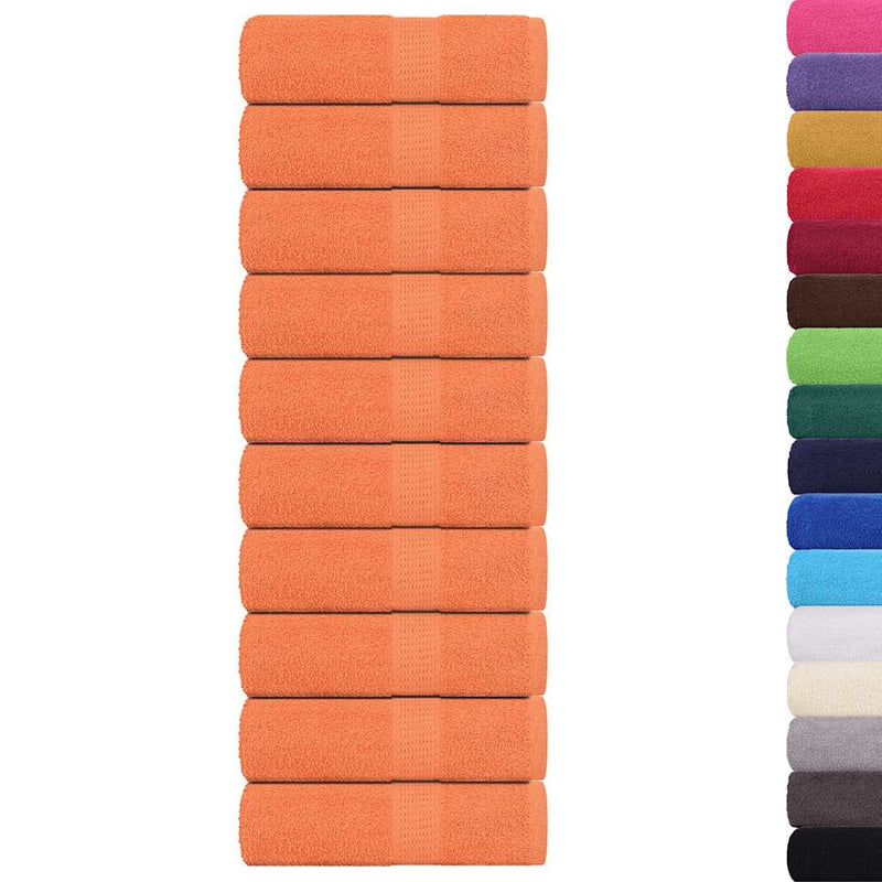 Gästetücher 10 Stk. Orange 30x50 cm 360 g/m² 100% Baumwolle