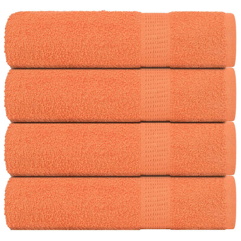 Handtücher 4 Stk. Orange 50x100 cm 360 g/m² 100% Baumwolle