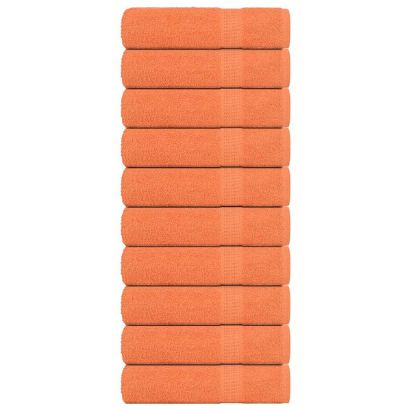 Handtücher 10 Stk. Orange 50x100 cm 360 g/m² 100% Baumwolle