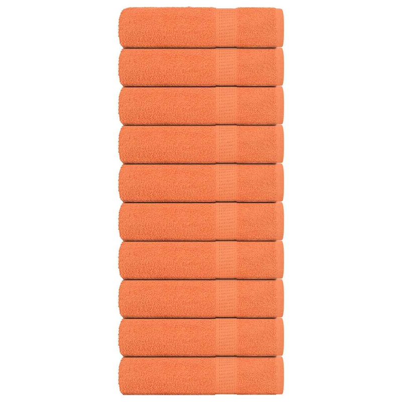 Handtücher 10 Stk. Orange 50x100 cm 360 g/m² 100% Baumwolle