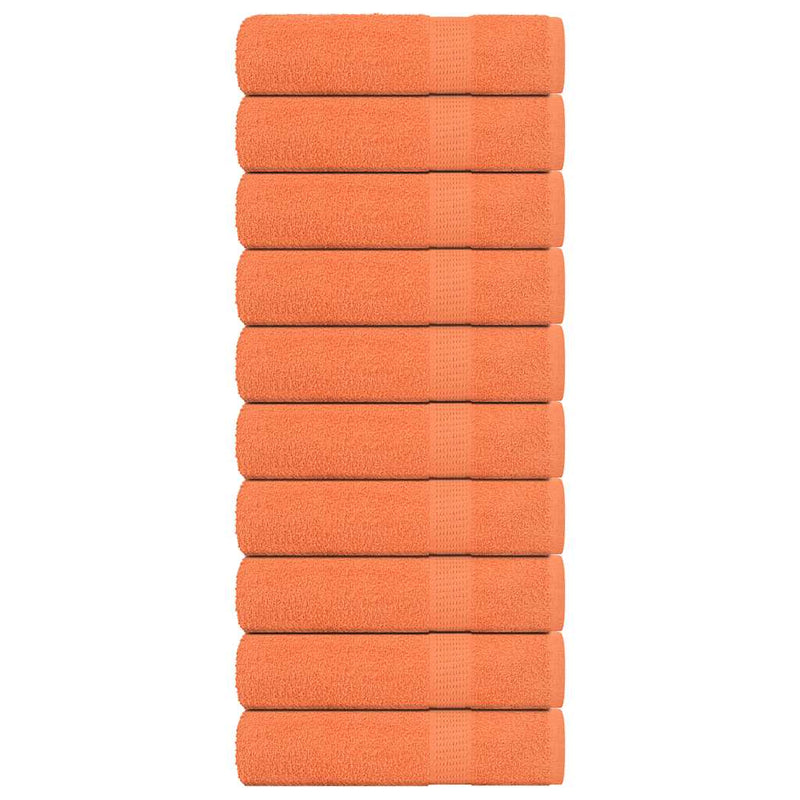 Duschtücher 10 Stk. Orange 70x140 cm 360 g/m² 100% Baumwolle