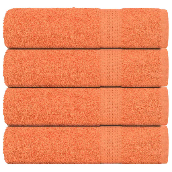 Badetücher 4 Stk. Orange 100x150 cm 360 g/m² 100% Baumwolle