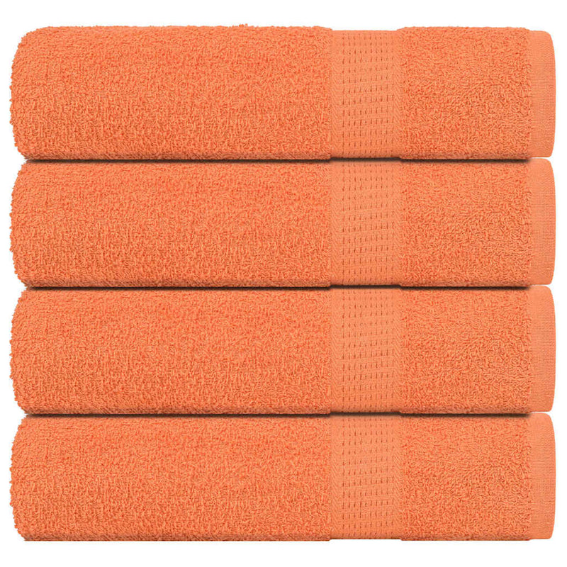 Badetücher 4 Stk. Orange 100x150 cm 360 g/m² 100% Baumwolle