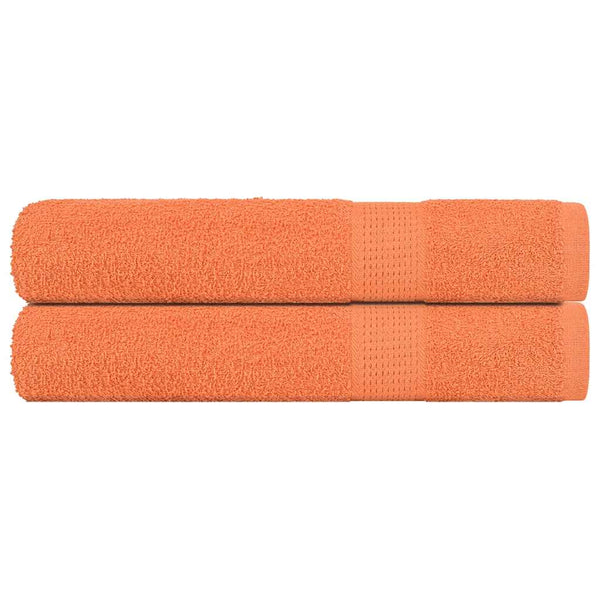 Saunatücher 2 Stk. Orange 80x200 cm 360 g/m² 100% Baumwolle