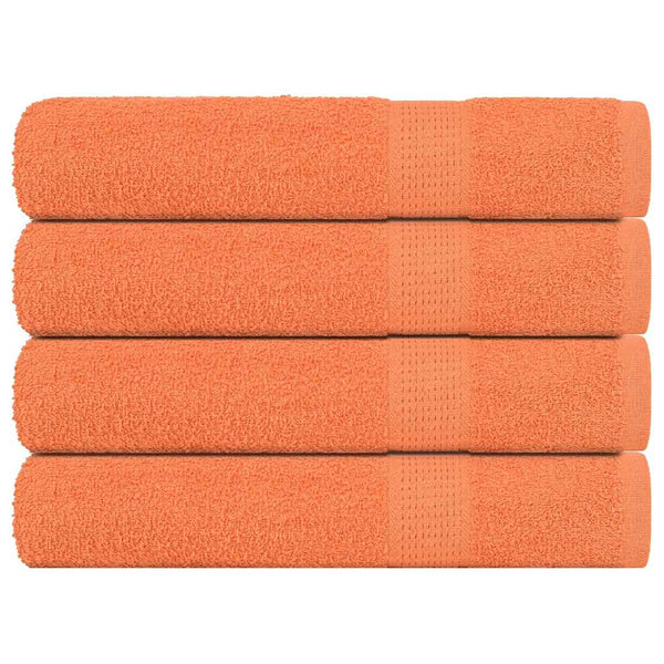 Saunatücher 4 Stk. Orange 80x200 cm 360 g/m² 100% Baumwolle