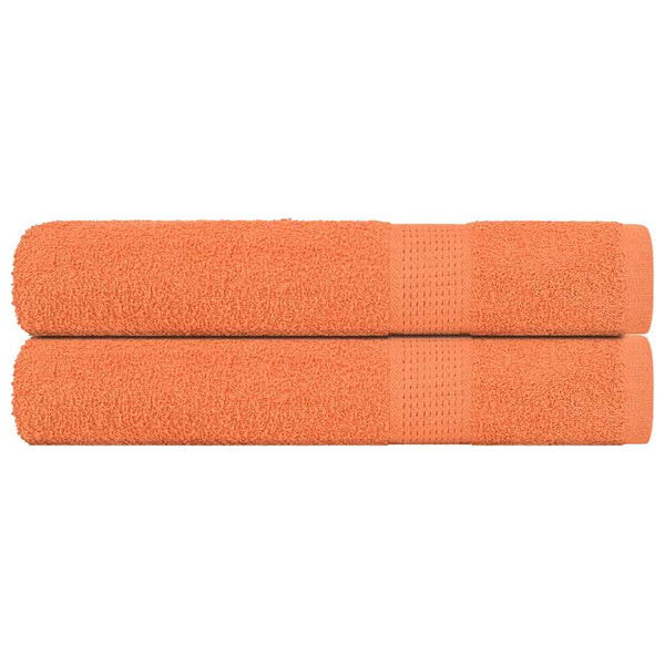 Handtücher 2 Stk. Orange 100x200 cm 360 g/m² 100% Baumwolle