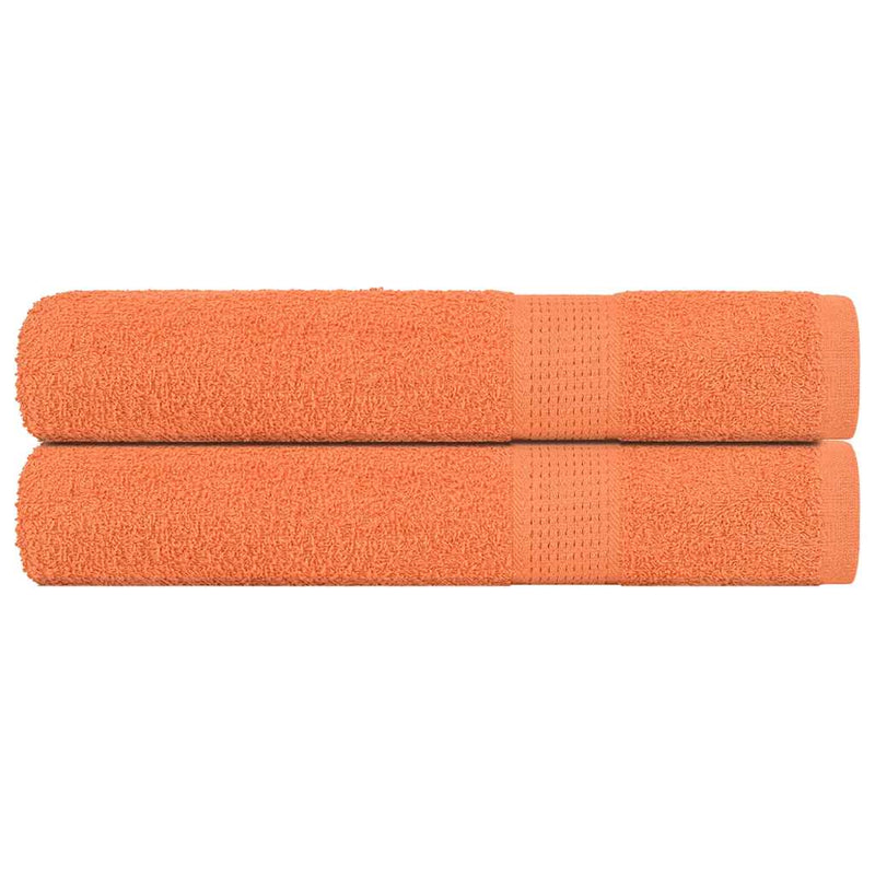 Handtücher 2 Stk. Orange 100x200 cm 360 g/m² 100% Baumwolle