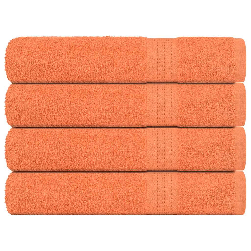 Handtücher 4 Stk. Orange 100x200 cm 360 g/m² 100% Baumwolle