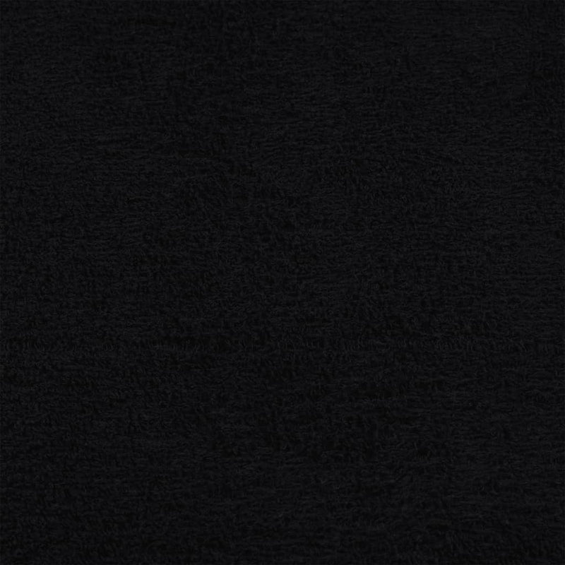 Seiftücher 10 Stk. Schwarz 30x30 cm 360 g/m² 100% Baumwolle