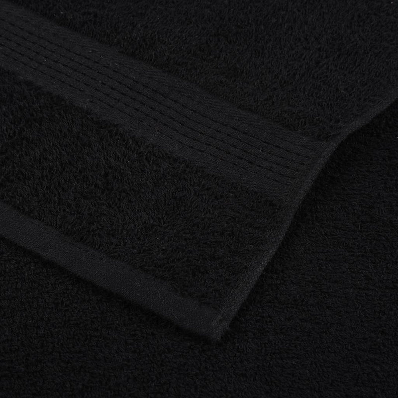 Seiftücher 10 Stk. Schwarz 30x30 cm 360 g/m² 100% Baumwolle