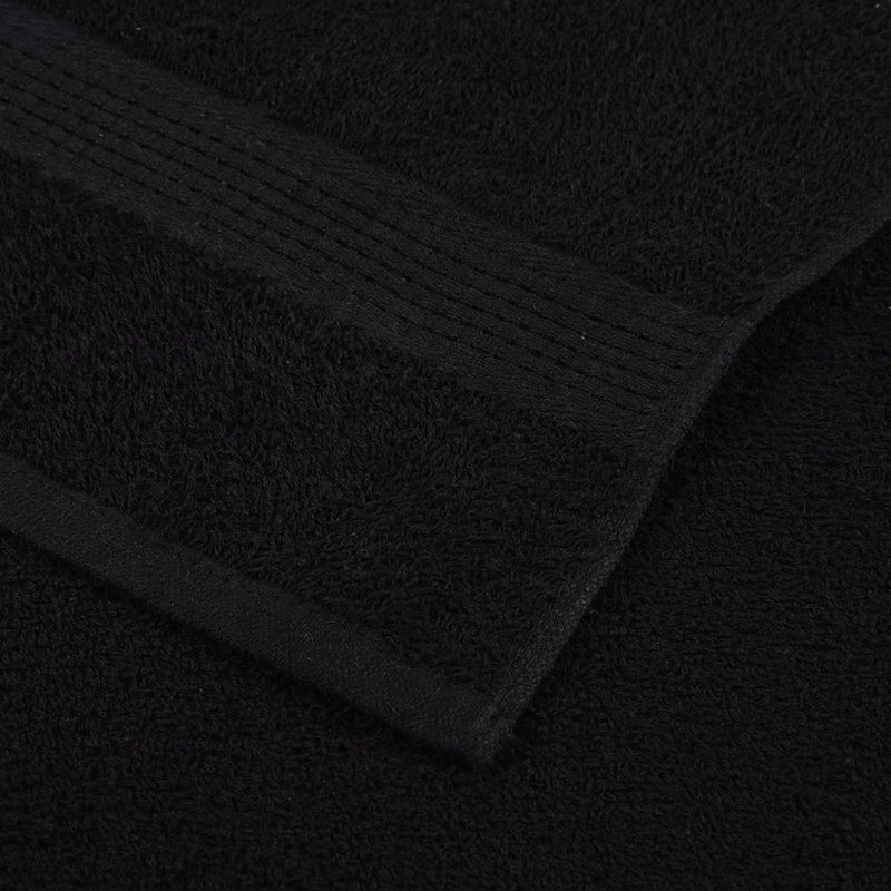 Handtücher 10 Stk. Schwarz 50x100 cm 360 g/m² 100% Baumwolle