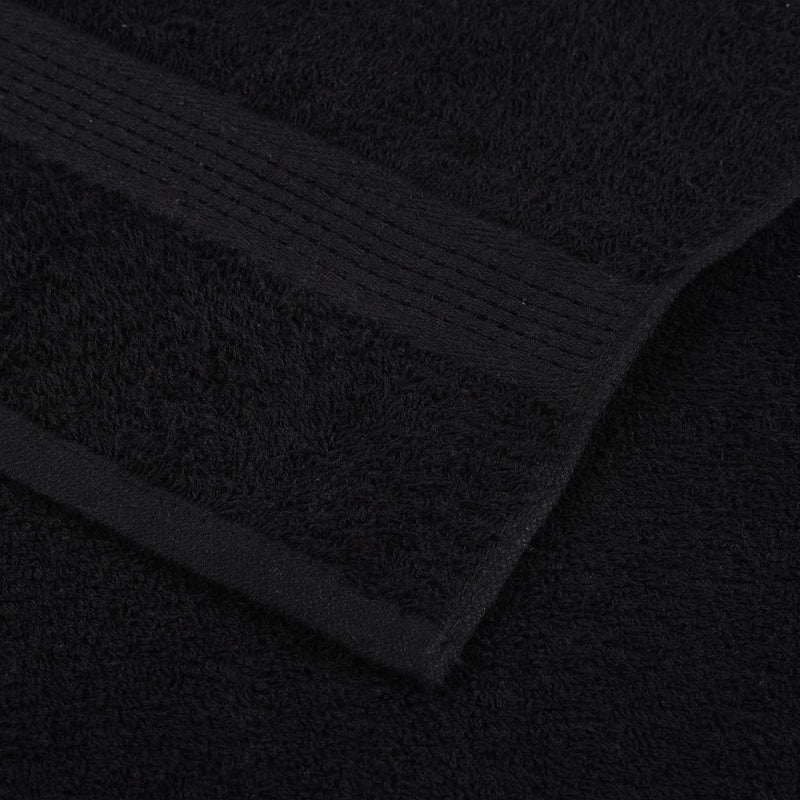 Duschtücher 2 Stk. Schwarz 70x140 cm 360 g/m² 100% Baumwolle