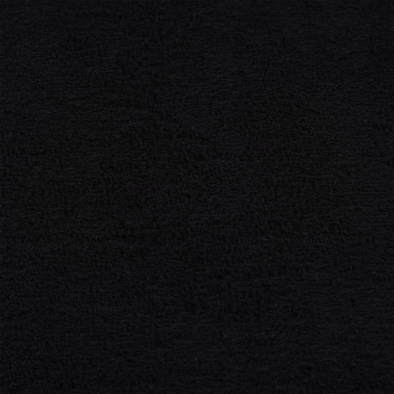 Saunatücher 2 Stk. Schwarz 80x200 cm 360 g/m² 100% Baumwolle