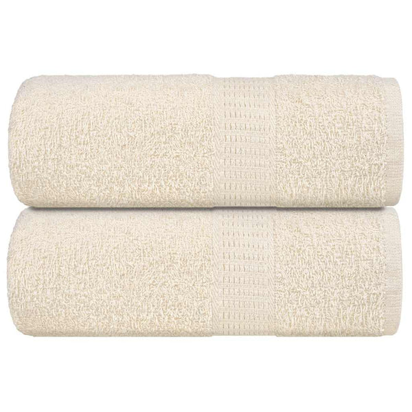 Seiftücher 2 Stk. Creme 30x30 cm 360 g/m² 100% Baumwolle