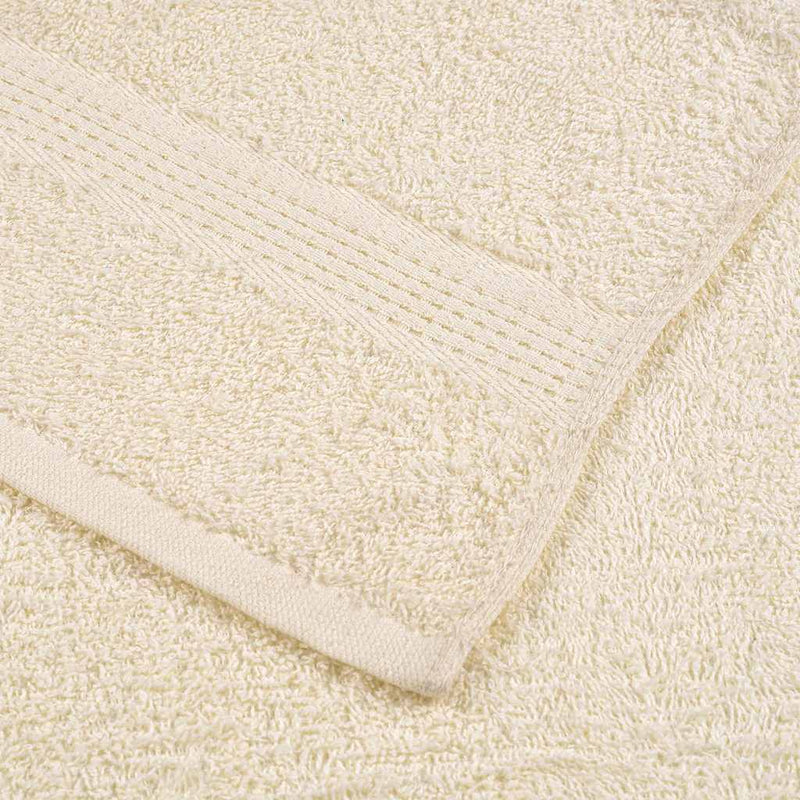 Seiftücher 2 Stk. Creme 30x30 cm 360 g/m² 100% Baumwolle