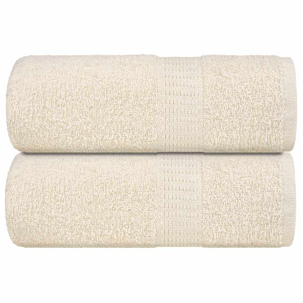 Gästetücher 2 Stk. Creme 30x50 cm 360 g/m² 100% Baumwolle