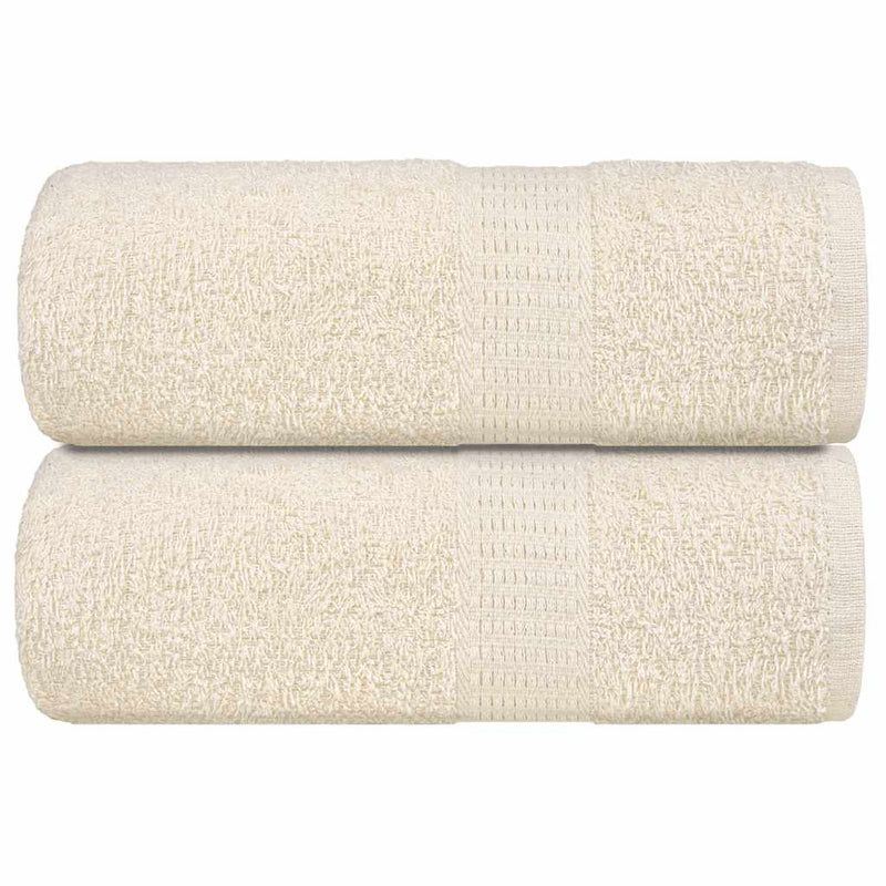 Gästetücher 2 Stk. Creme 30x50 cm 360 g/m² 100% Baumwolle