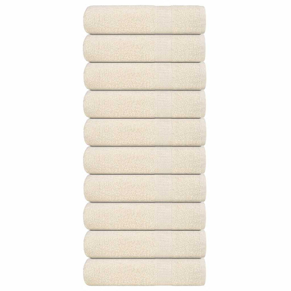 Badetücher 10 Stk. Creme 100x150 cm 360 g/m² 100% Baumwolle