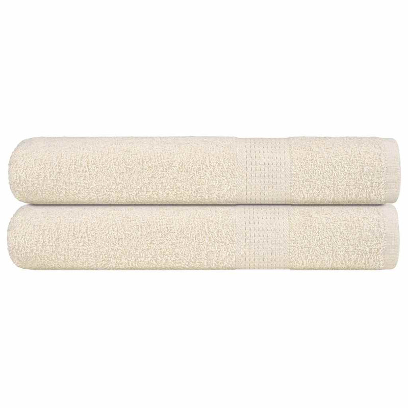 Saunatücher 2 Stk. Creme 80x200 cm 360 g/m² 100% Baumwolle