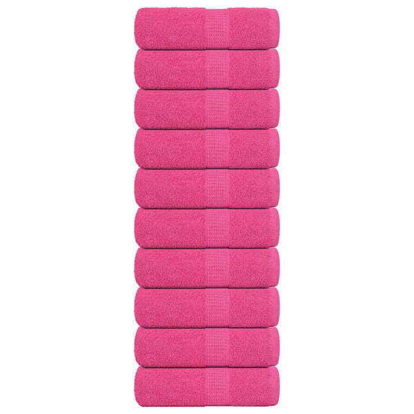 Seiftücher 10 Stk. Rosa 30x30 cm 360 g/m² 100% Baumwolle