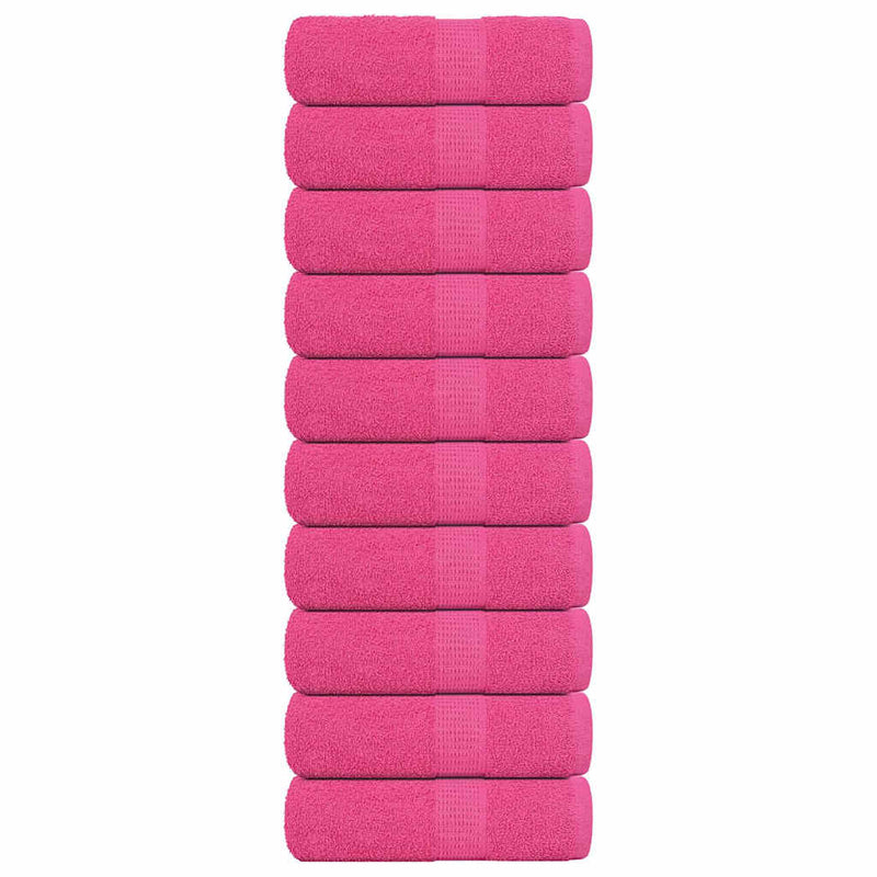 Seiftücher 10 Stk. Rosa 30x30 cm 360 g/m² 100% Baumwolle