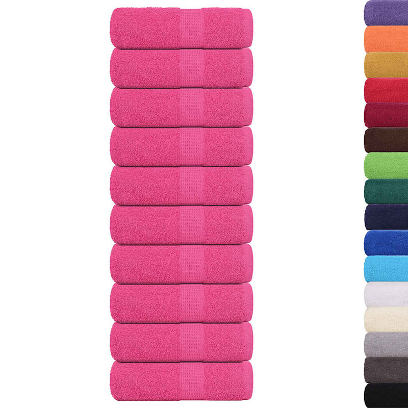 Seiftücher 10 Stk. Rosa 30x30 cm 360 g/m² 100% Baumwolle