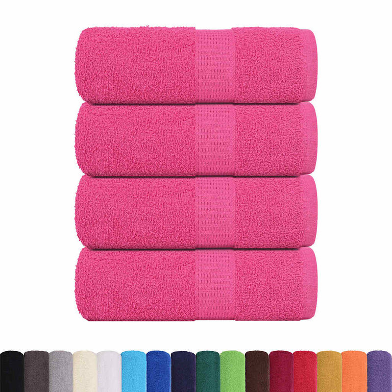 Gästetücher 4 Stk. Rosa 30x50 cm 360 g/m² 100% Baumwolle