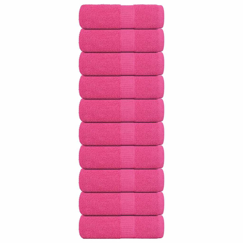 Gästetücher 10 Stk. Rosa 30x50 cm 360 g/m² 100% Baumwolle