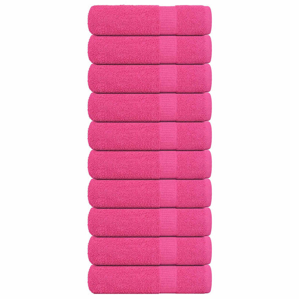 Handtücher 10 Stk. Rosa 50x100 cm 360 g/m² 100% Baumwolle