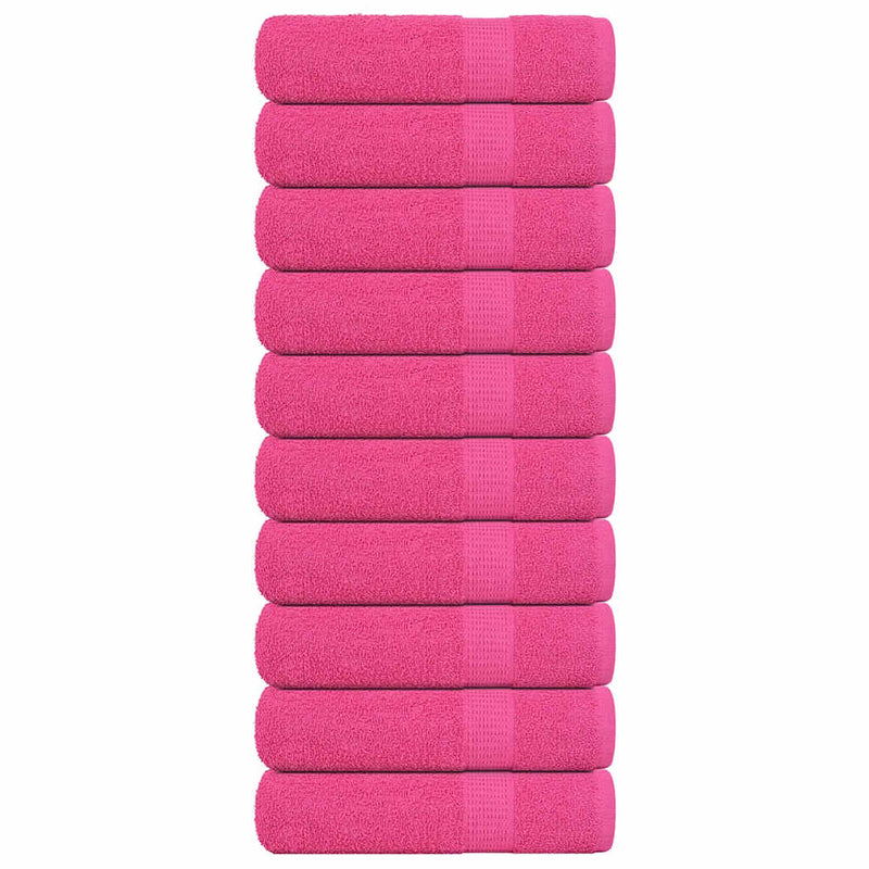 Handtücher 10 Stk. Rosa 50x100 cm 360 g/m² 100% Baumwolle