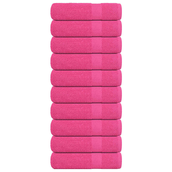 Duschtücher 10 Stk. Rosa 70x140 cm 360 g/m² 100% Baumwolle