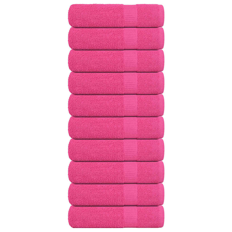 Duschtücher 10 Stk. Rosa 70x140 cm 360 g/m² 100% Baumwolle