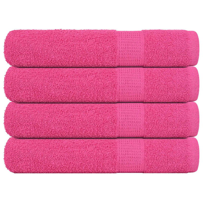 Saunatücher 4 Stk. Rosa 80x200 cm 360 g/m² 100% Baumwolle