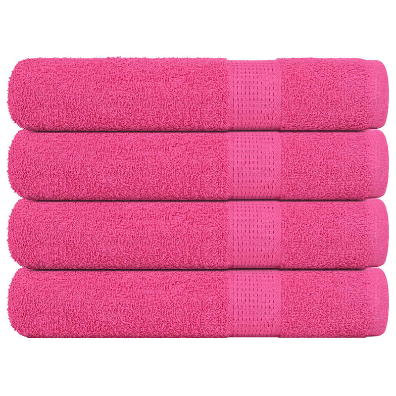 Handtücher 4 Stk. Rosa 100x200 cm 360 g/m² 100% Baumwolle