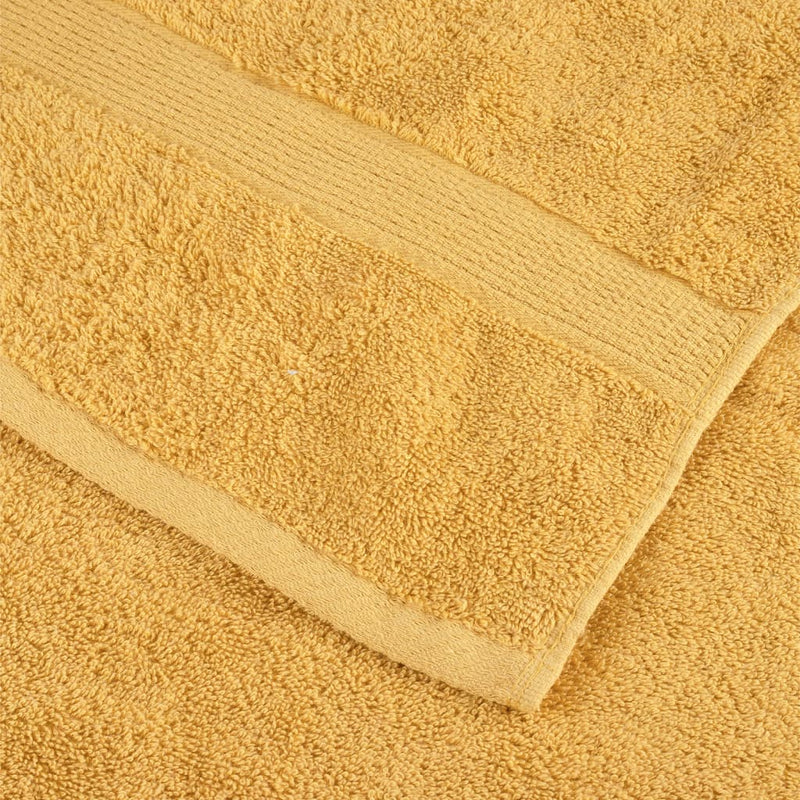 Premium-Gästetücher SOLUND 10 Stk. Gold 30x50 cm 600 g/m²