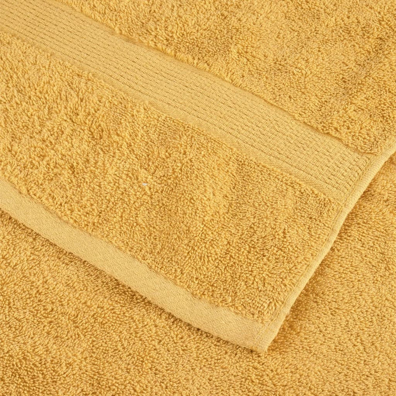 Premium-Handtücher SOLUND 10 Stk. Gold 50x100 cm 600 g/m²