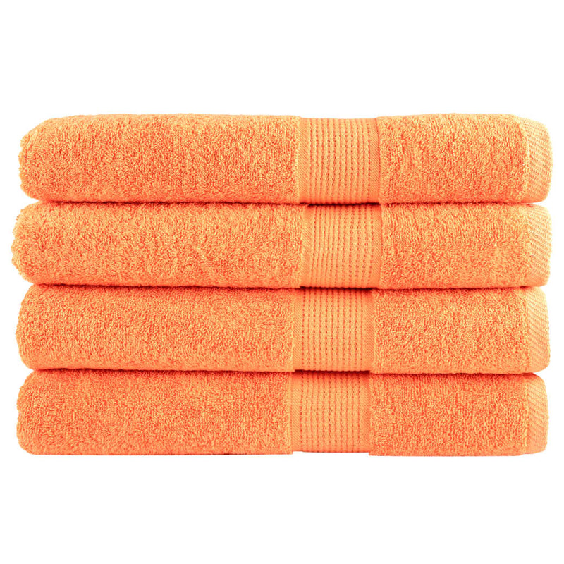 Premium-Saunatücher SOLUND 4 Stk. Orange 80x200 cm 600 g/m²