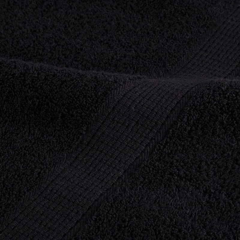 Premium-Duschtücher SOLUND 10 Stk. Schwarz 70x140 cm 600 g/m²