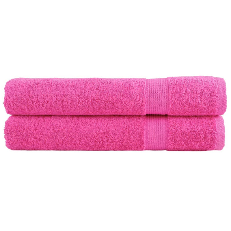 Premium-Handtücher SOLUND 2 Stk. Rosa 100x200 cm 600 g/m²