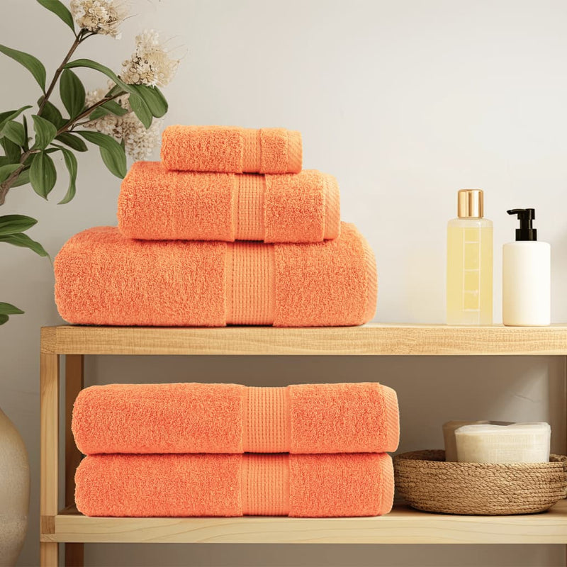 8 tlg. Premium-Handtuch-Set SOLUND Orange 600 g/m²