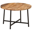 Couchtisch Massivholz Mango Und Eisen